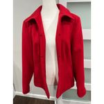 Chico's  Red Blazer Jacket Size 2 Button Front Collared Lightweight Womens Photo 4