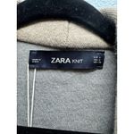 ZARA  Knit Waterfall Tan Open Cardigan Size Small New With Tags Photo 5