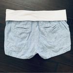 Old Navy  Blue & White Striped Linen-Blend Maternity Shorts | Size: S Photo 3