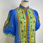 Alemais Linda Tiered Midi Dress Blue Size 8 Photo 1