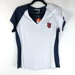 Cutter and Buck CBuk  Womens Top NCAA St Johns Red Storm V Neck Navy Blue White XXL Photo 0