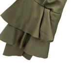 Boohoo  Green Ruffle Sleeve Open Front Duster Size‎ S/M New Photo 1