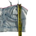 American Eagle Outfitters Blue Chambray Crop Top Women's Size XS | 58-49 Photo 5