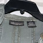 No Boundaries Vintage Denim Olive Green Jacket trench coat jacket Jean jacket green coat Photo 5