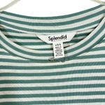 Splendid NWOT Faye stripe short sleeve t-shirt top L Photo 2