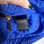 Lafayette 148 New York Blue Quilted Puffer Vest Petite P Drawstring Waist Size XS Photo 2