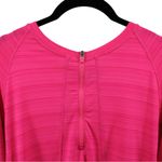 Athleta  Barbie Spring Hot Pink Zipup Athletic Lightweight Comfort Jacket Size XL Photo 3
