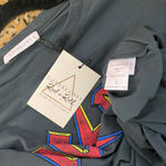 Daydreamer NWT  AC/DC Crop Graphic Sweatshirt Gray Small Photo 63