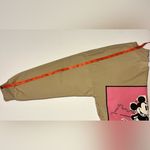 Disney Mickey & Minnie Graphic  Cropped Length Tan Sweatshirt- XS Photo 5