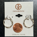 Giani Bernini  Sterling Silver Hoop Earrings New Photo 0