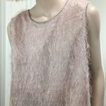 ZARA  Fringe Blush Sleeveless Top L Photo 5