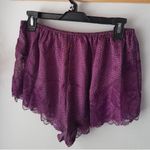 Free People All Dressed Up Dotted Lace Trim Pajama Shorts Coachella Photo 4