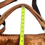 AmeriLeather Tutu Studded Leather Patchwork Shoulder Hobo Bag Brown Photo 12