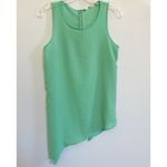 Gibson Latimer Gibson Seafoam Sleeveless Asymmetrical tank blouse Dressy Sheer- S‎ EUC Photo 1
