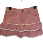 POL NWT Pink Ruffled Short Eyelet 100% Cotton Skirt Size Small Photo 5