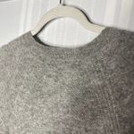 White + Warren Long Sleeve 100% Cashmere Ribbed Sweater Dress Small Light Gray Photo 6