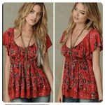 Free People  satin babydoll blouse Photo 1