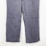 Free People  Wales Wide Leg Jean Black Cotton Denim High Waisted Women's Size 26 Photo 5