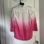 Vineyard Vines Classic Pink Ombré Linen Shirt Photo 3