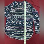 Cuddl Duds  Navy and Pink Patterned Pajama Set Photo 6