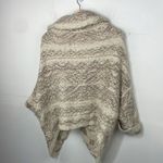 Sleeping On Snow Sweater Womens Beige Cardigan Open Asymmetrical Flowy XS Photo 6