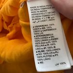 The Drop Linen Shirt Dress XL Mango Orange Button Up Photo 9