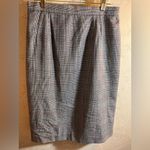 Classic Vintage Black Gray Plaid Pencil Skirt classic lined normcore preppy 12 Photo 4