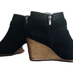 Caslon  black Addison‎ Lea wedge leather booties size 8 Photo 1