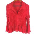 Sunny Leigh  M Red Femme Flowy Top Photo 0