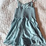 Aerie Light Blue Chambray Knot Front Romper Size Small Photo 1