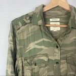 American Eagle AEO Green Camo Stay Lovely Boyfriend Fit Button Down S Photo 4
