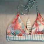 Splendid Bellini Reversible Halter Bra Bikini Top Sz M NWT Tie Dye & Stripes Photo 5