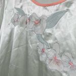 Natori  light green long nightgown floral flower print lightweight size small Photo 4