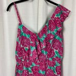 Vineyard Vines Kentucky Derby Painted Rose Ruffle Mini Dress Sz.2 NWT Photo 4