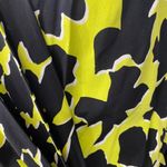 Diane Von Furstenberg  Dora Silk Faux Wrap Dress Size 2 yellow black long sleeve Photo 4