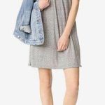 Current/Elliott Dress Size Medium The Ruffle Heather Gray Off the Shoulder NWT Photo 0