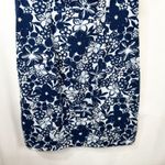 Disney VTG  Medium Shift Dress Blue Floral Hidden Mickey Sleeveless Resort 1293 Photo 3