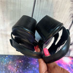 SAS Black Leather Suntimer Heeled Sandal Tripad Slingback Comfort Women Sz 9.5 Photo 2