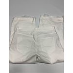 Old Navy  Women's Frayed 5 Pocket Denim Capri Wide Leg Crop Jeans White Size 8 Photo 7