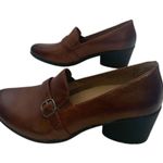 Dansko Rosalie Burnished Calf Block Heel Loafer Chestnut Women's US 11.5/EU 42 Photo 1