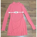 ZEYNEP ARCAY pink turtle neck longsleeve Backless Mini Jersey Dress IT 42 (US 6) Photo 9