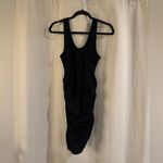 EXPRESS Women’s  Black Sleeveless Dress with Ruffles on the sides Photo 2