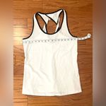 Fabletics - White with black detailing woman’s workout tank top Size S Photo 3