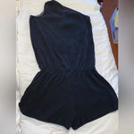 Ramy Brook Silk One-Shoulder Romper Photo 6