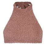 SKIMS NWOT  Rose Clay Cozy Knit Halter Bra Top Photo 0