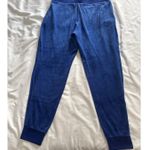 Juicy Couture Velour Pants Jogger Royal Blue Women's Large Y2k Athleisure Sport Photo 6