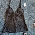 Prana nwt Black Halter Swimsuit Top size small Lahari tankini $70 Photo 1