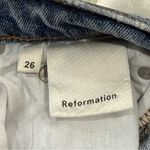 Reformation  Crop Flood Jeans Kick Flare Distressed Size 26 Olympic Trendy Chic Photo 6