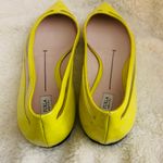 Furla Yellow Pointed Flats Size 38 Photo 2