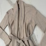 BCBGMAXAZRIA  Wool/Angora Blend Belted Knit Cardigan Sweater Women’s Small Cream Photo 2